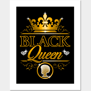 Black Queen Black Pride Design Posters and Art